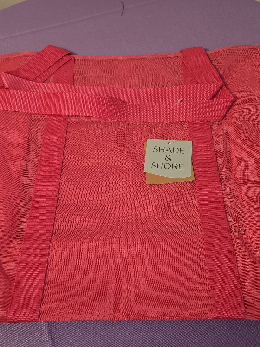 Shade & Shore Coral Pink Beach Tote